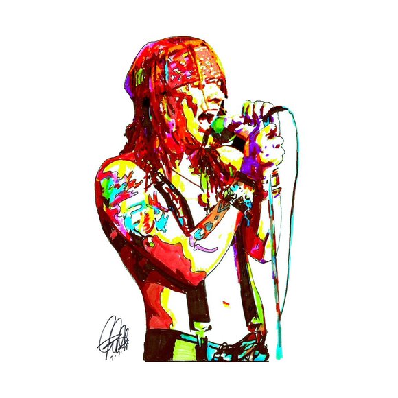 Axl Rose Guns N Roses Singer Rock Music Poster Print Wall Art 11x17 - Picture 1 of 4